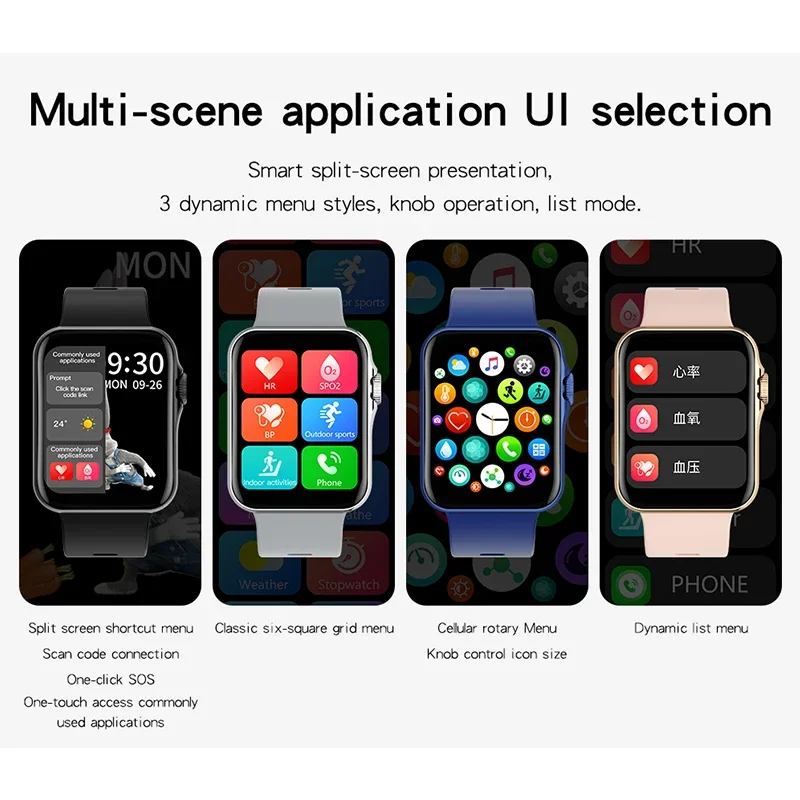 Xiaomi Mijia สมาร์ทนาฬิกาผู้ชายผู้หญิงนาฬิกาข้อมือบลูทูธ Smartwatch Heart Rate Monitor สร้อยข้อมือกีฬานาฬิกา Android IOS