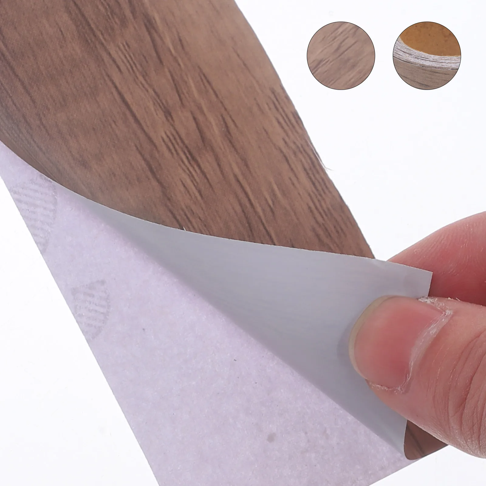 

1 Roll Wood Grain Tape Self Adhesive Edge Banding for Furniture Cabinet Door Frame Repair Decoration Wood Grain Tape