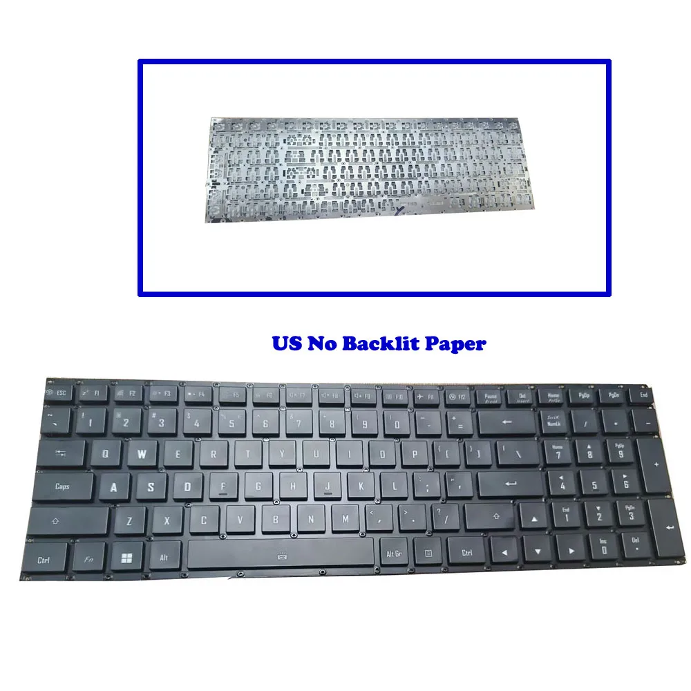 New No Backlit US GR Keyboard For Gigabyte For AORUS 15P KB WB KD XD YD KC XC XE4 XE5 RX5L RTX3070 15X ASF AKF 17X AZF YES
