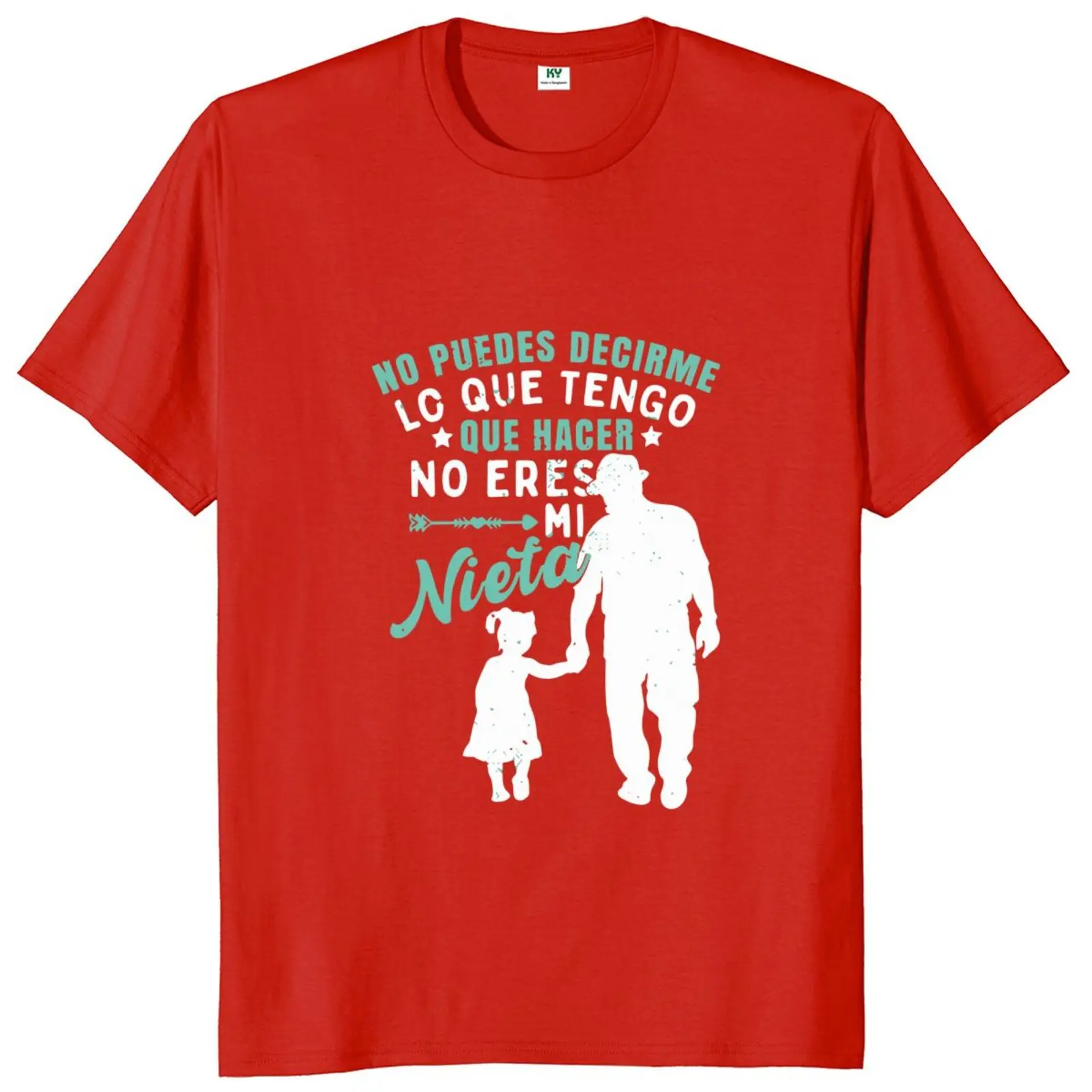 I Have My Granddaughter T Shirt Funny Spanish Texts Grandpa Dad Gift Vintage Tee Tops 100% Cotton Unisex Casual T-shirt EU Size