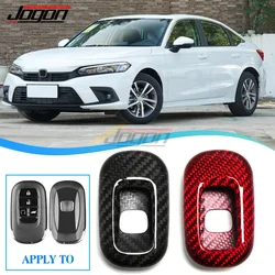 Carbon Fiber Car Key Cover Case Shell For Smart 2 3 4 5 For Honda Civic 11th Gen hybrid Accord Pilot CRV Touring Insight Pilot