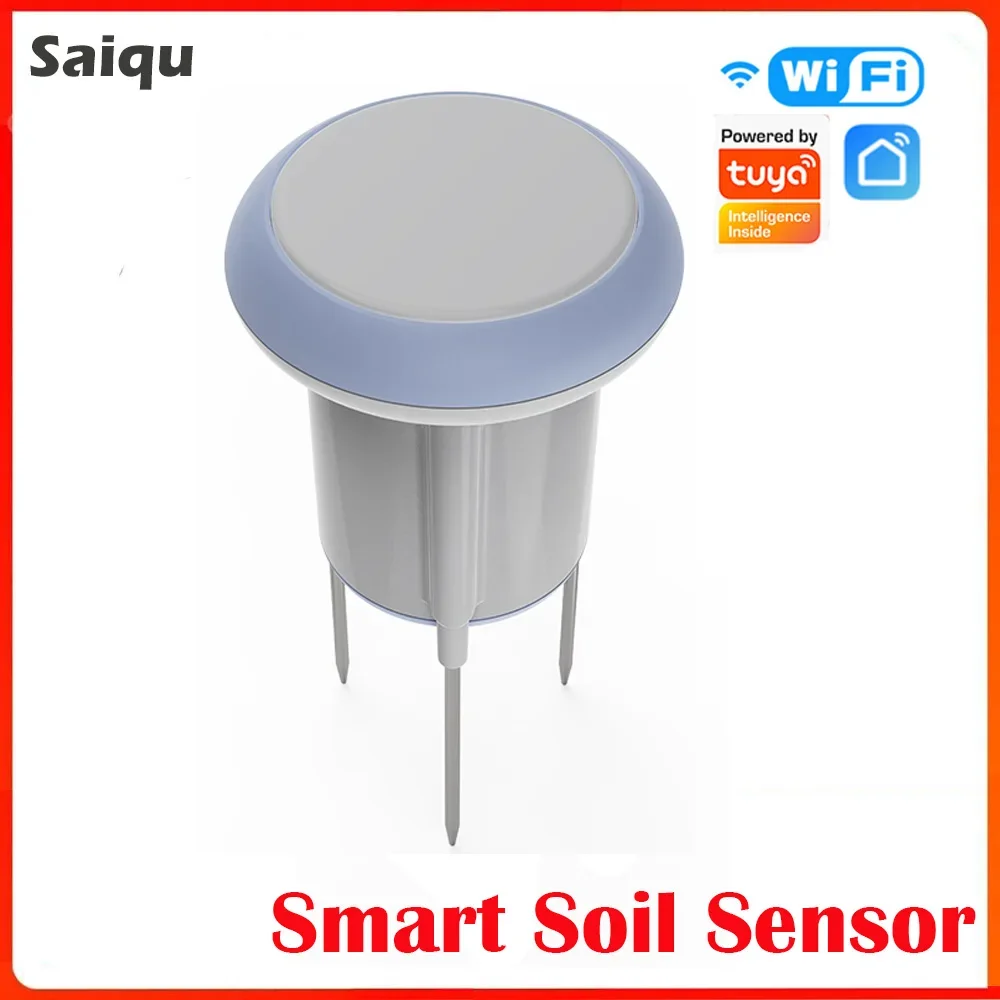 

Умный беспроводной датчик почвы Tuya 3-в-1, умный монитор здоровья почвы на солнечной энергии для умного садоводства и сельского хозяйства