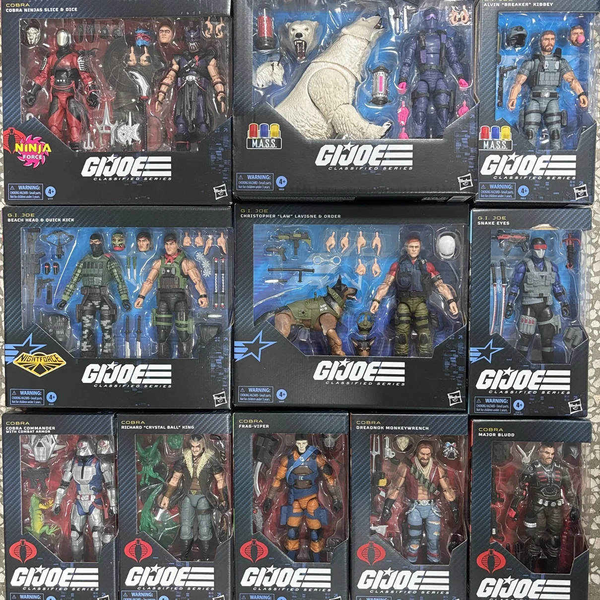 GI. Joe GI Joe serie clasificada 6 "103, 168, 160, 165 Cobra Ninjas Commander Duke Major Bludd Ben figura de acción modelo juguete para regalo