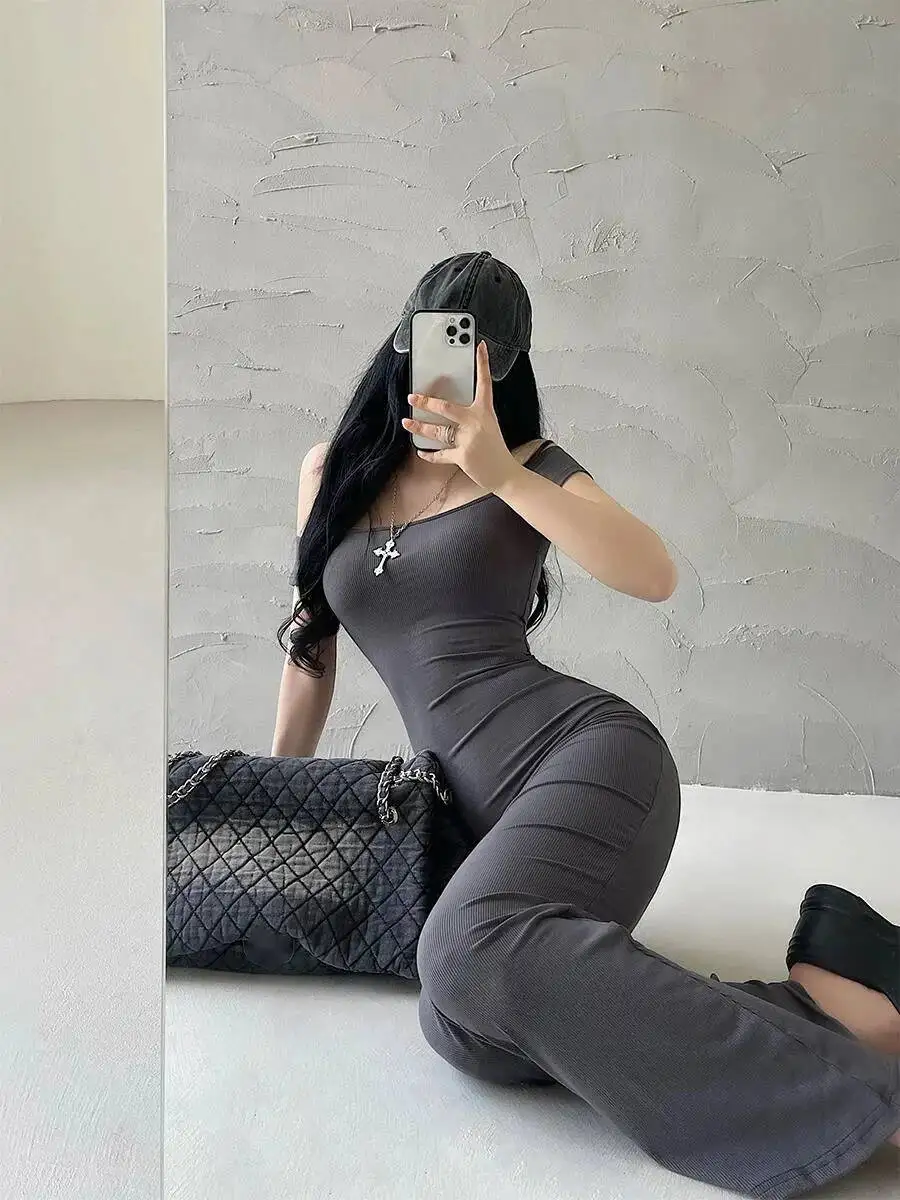 Sexy fuera del hombro ajustado adelgazante cintura abrigo vestido de cadera elegante vestido largo dulce bata 2024 nuevo dulce mujeres coreanas Tops W7QV