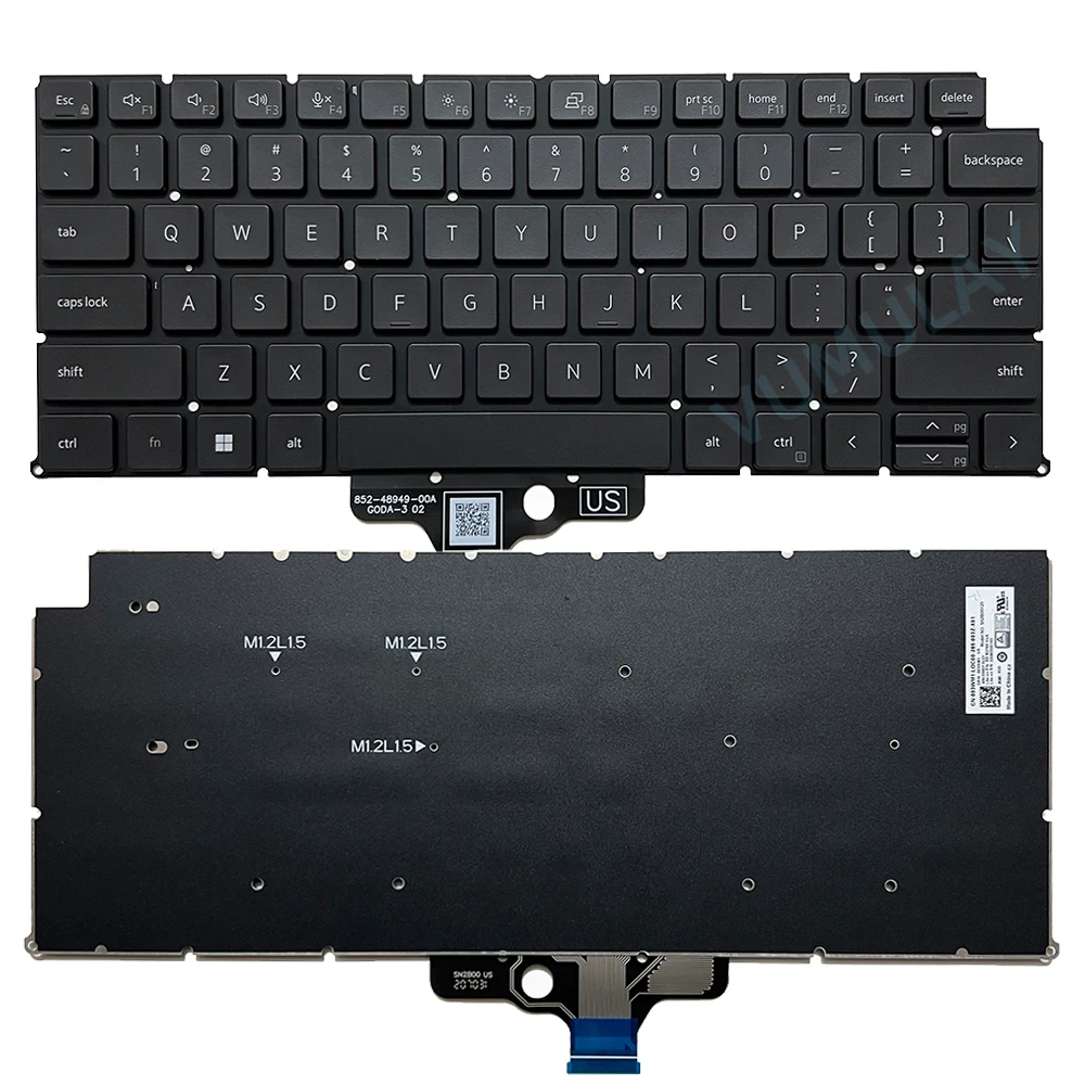 Imagem -04 - Teclado Retroiluminado para Dell Latitude 7340 P178g 7340 em 6hyfj 02djvh 06y4vj 0cf88f 081jkw 025gt1 003wm1 Sn2b00b20 Eua Reino Unido