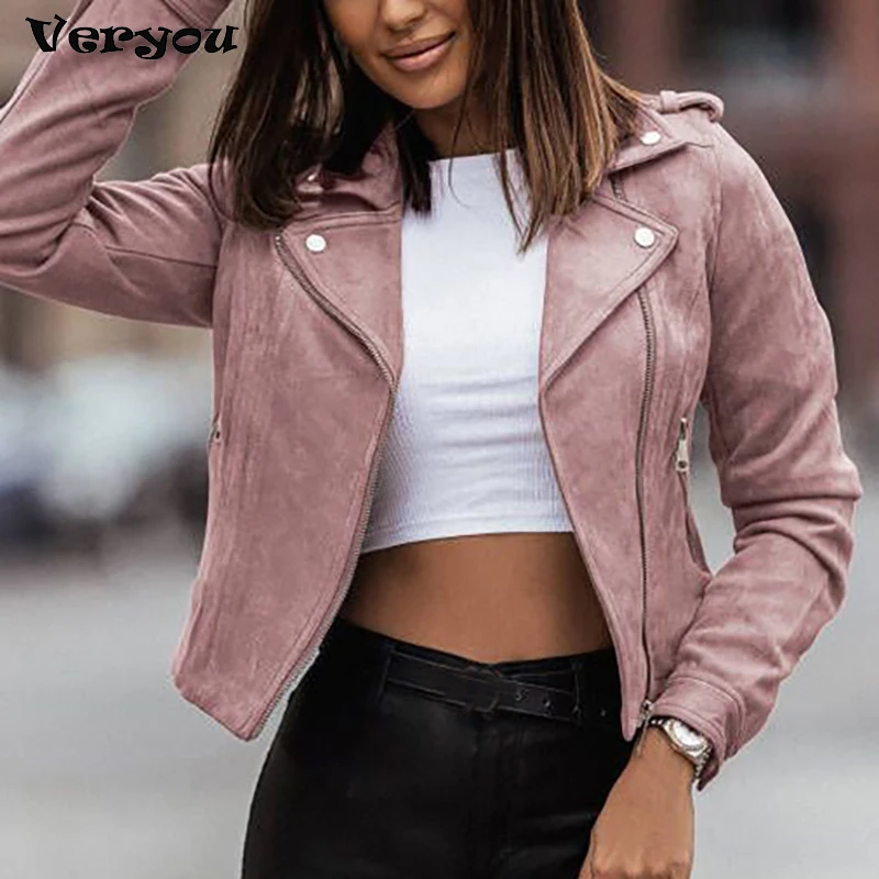 New Arrival Elegant Women Leather Jackets Fashion Street Wear Zipper Casual Coats Biker Flight Clothes Casual Jackets 2023