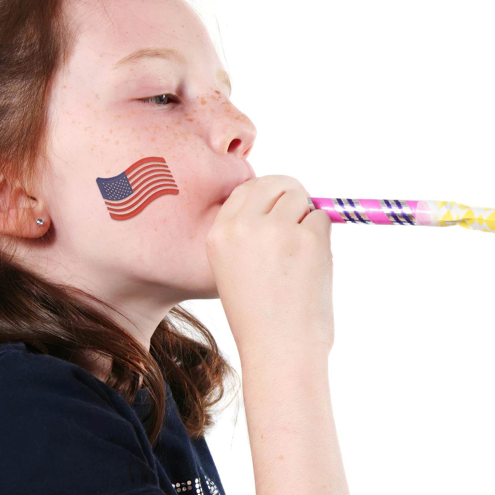 

160 Pcs National Day Party Stickers Patriotic Window Face Kids Star Shape American Flag Supplies Usa Decorative Adhesive Decals