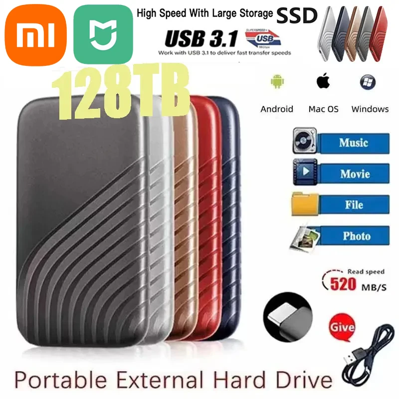 

Xiaomi Mijia Original Ssd Hard Disk 2TB SSD 2.5 Inch Hard Drive Drive Hard Disk Portable Electronics for NOTEBOOK Mobile Phones