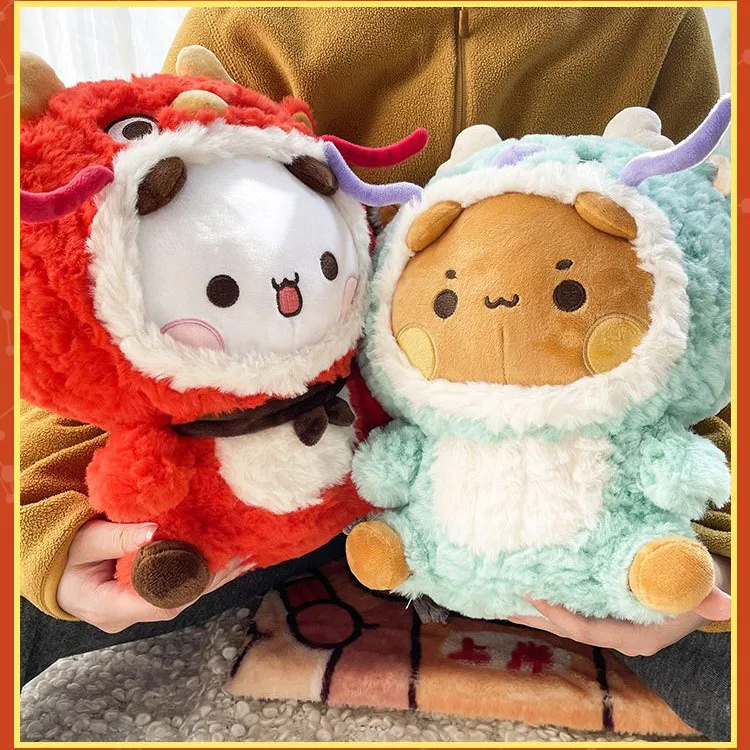 

Плюшевая игрушка Bubu и Dudu, панда, милый мультяшный медведь, плюшевая кукла, кавайная мягкая набивная Подушка-животное, игрушки, подарок для детей, подарки на день рождения
