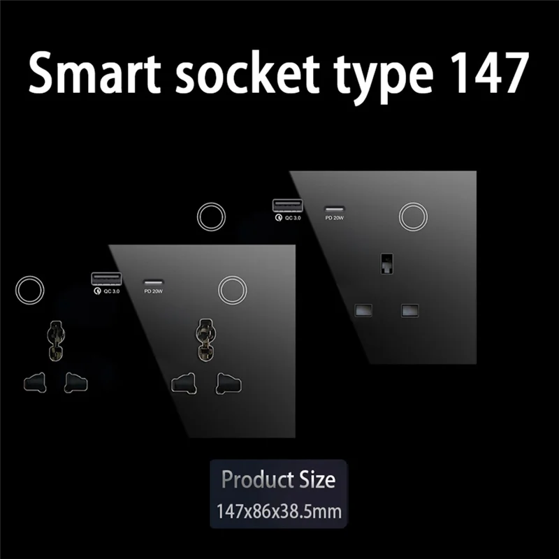 A14M Tuya Wifi Wall مقبس ذكي توقيت الصوت قياس الكهرباء 147Smartsocket التحكم عن بعد الولايات المتحدة والاتحاد الأوروبي العالمي دائم -Wh