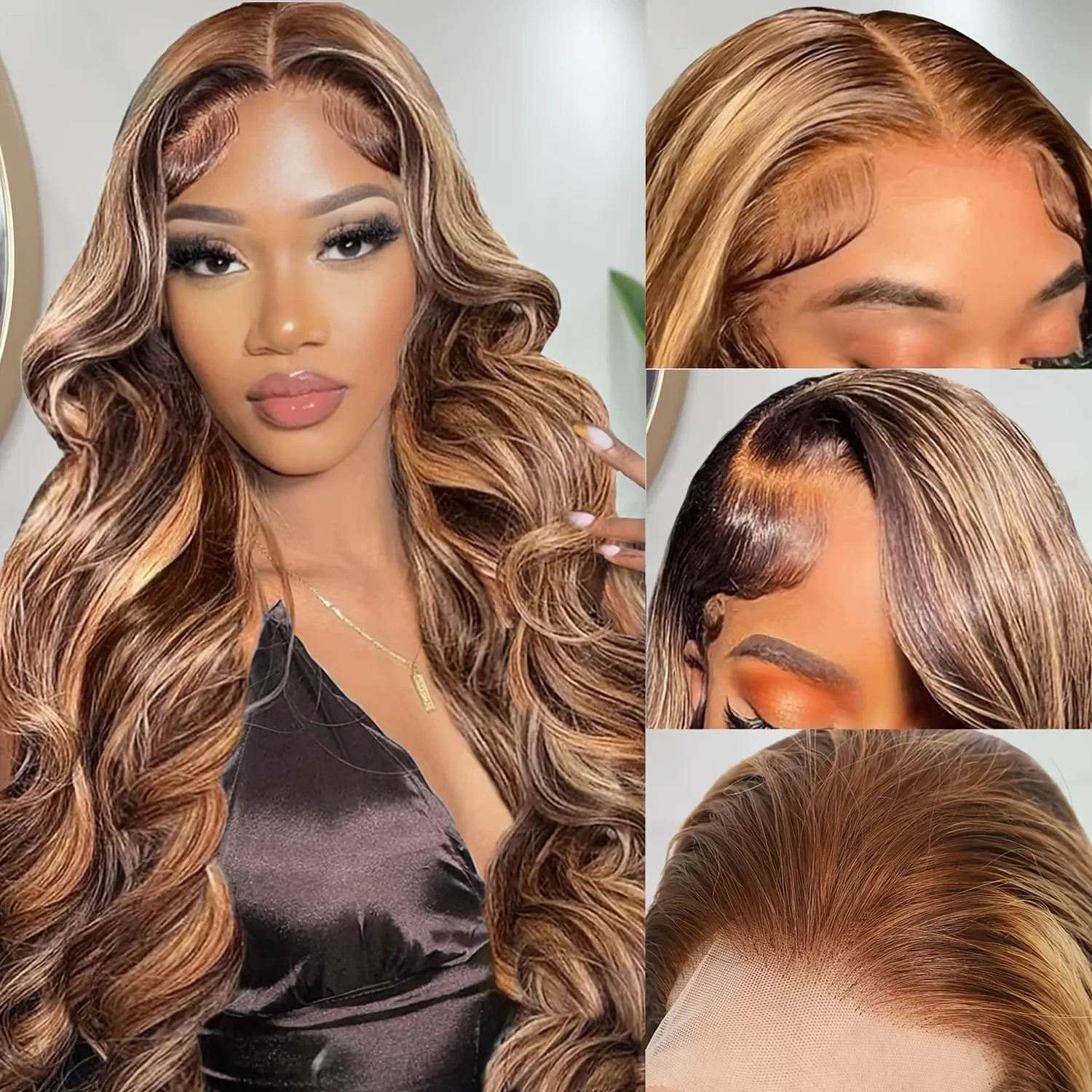 13x6 Lace Frontal 100% Human Hair Wig Transparent HD Body Wave Brazilian Wigs 13x4 Highlight 30 inch Cheap Wig For Women Choice