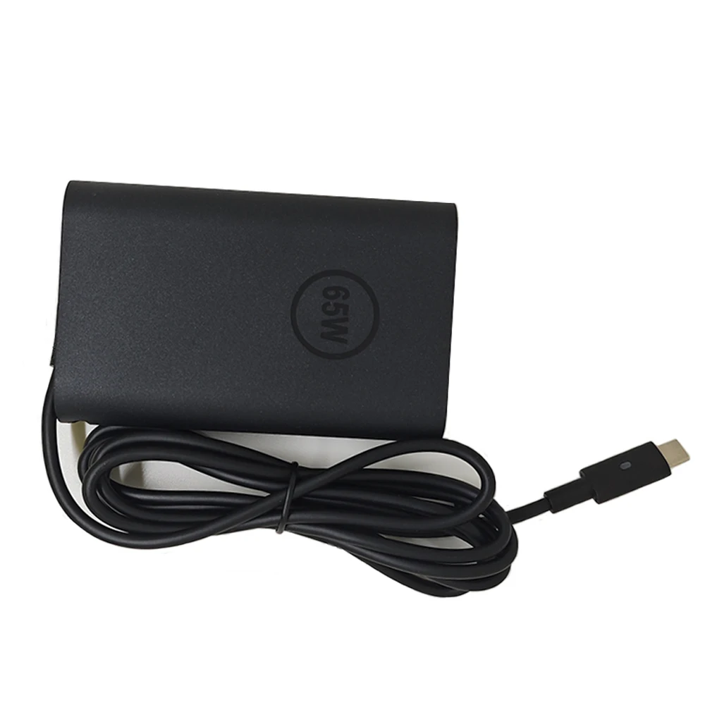 Adaptador USB tipo C para ordenador portátil, cable de alimentación de 65W para Dell Latitude 7420, 7370, 7275, 5285, 5420, 5520, 7320, 7410, 5179, 7390, 5290