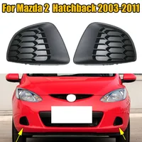 Rejilla de parachoques delantero para Mazda 2 Hatchback, cubierta de lámpara antiniebla, accesorios de coche, DG80-50-C11A, 2003-2011