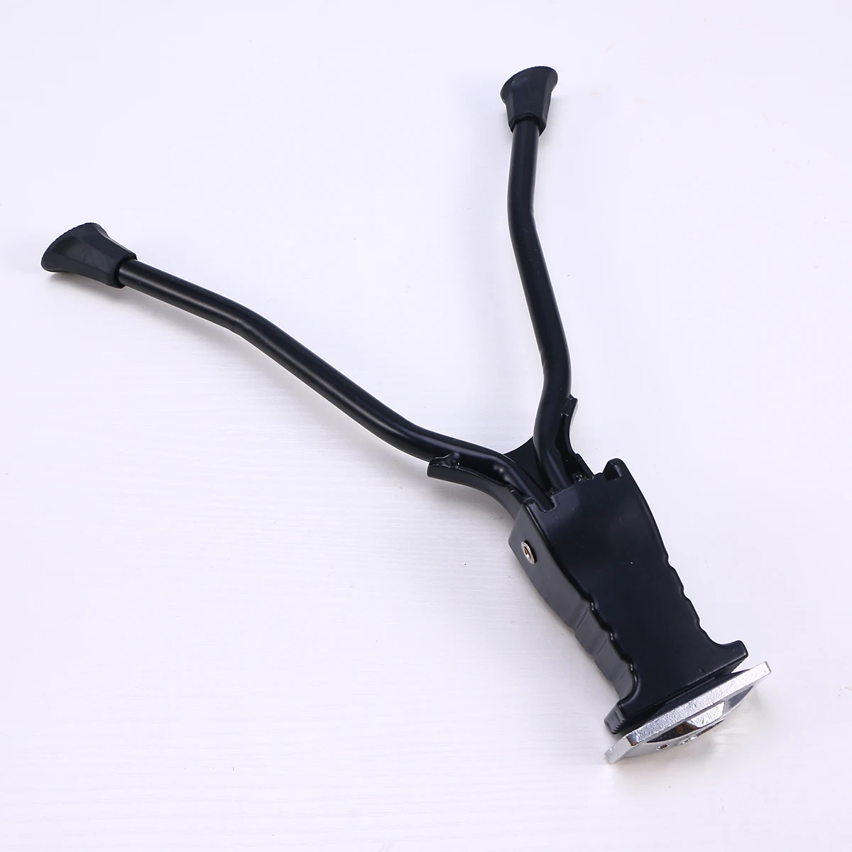 

Double Leg Kickstand Center Mount Bicycle Stand Fits 26 Inch Above Frame Size Anti-Slip Aluminum Mountain Bike Support