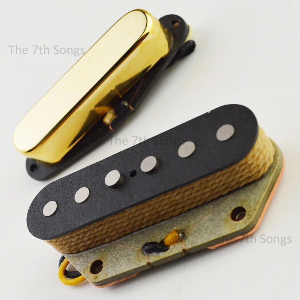 جيتار كهربائي TL 1964 مجموعة/جسر لاقط 7.4K 9.4K 60S كلاسيكيات ساخنة ألنيكو 3 عمود متداخل مغناطيسي/قطب مسطح