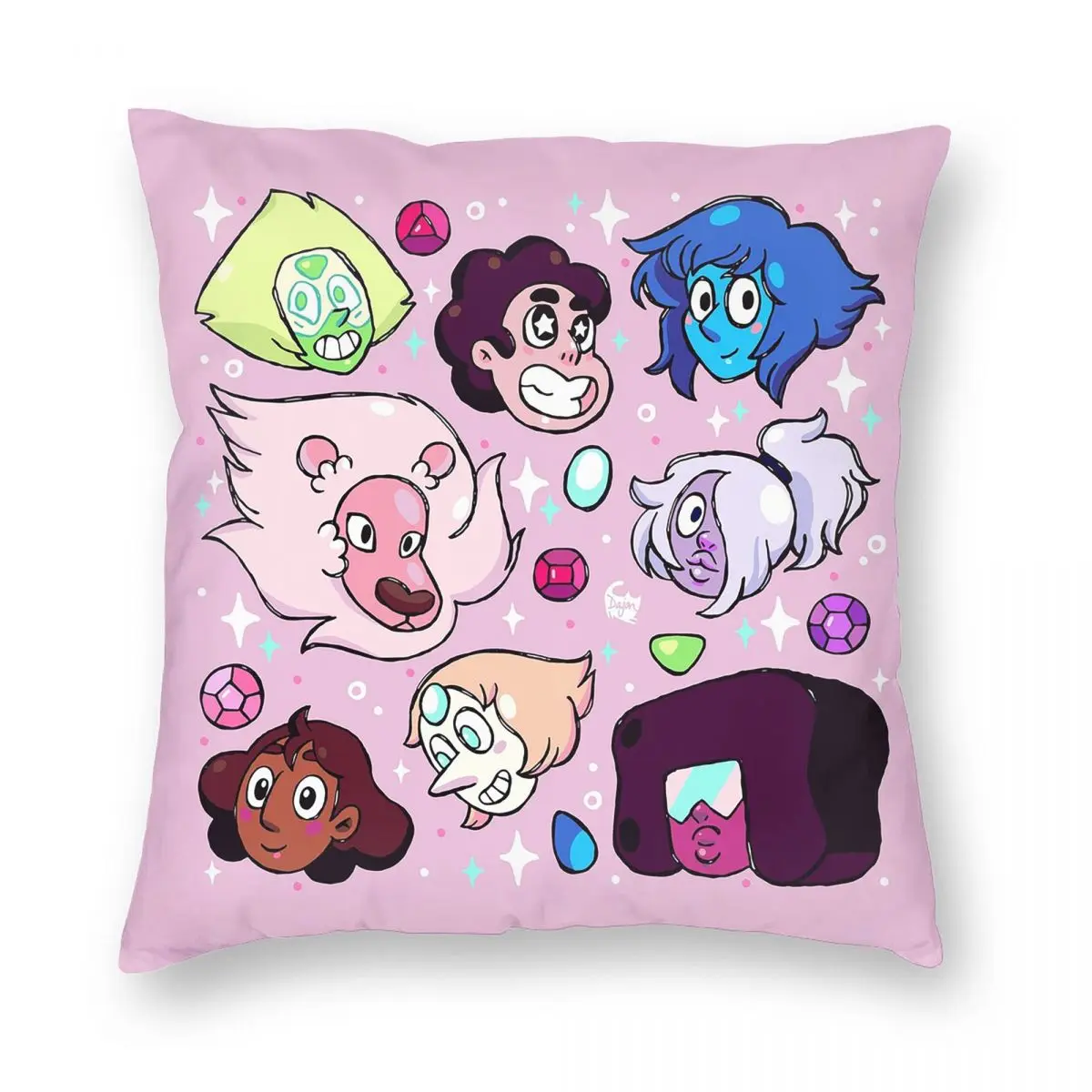 Funny Anime Steven Universe Square Pillowcase Pillow Cover Cushion Decor Comfort Throw Pillow for Home Car