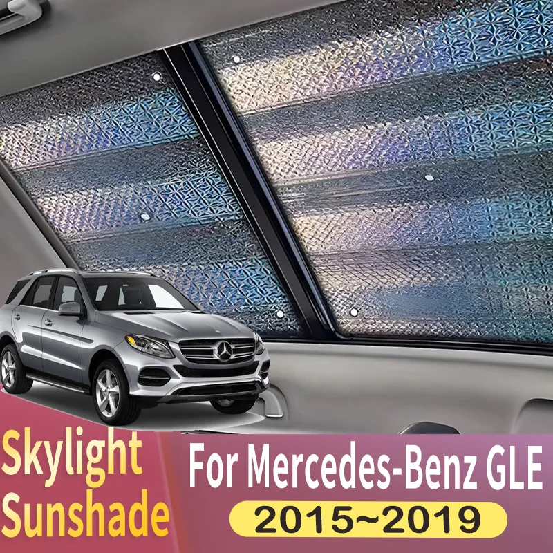 

Sunroof Sunshade Suitable For Mercedes-Benz GLE W166 C292 2015~2019 2018 Car Panoramic Roof Heat Shield Window Sunshade Anti-UV