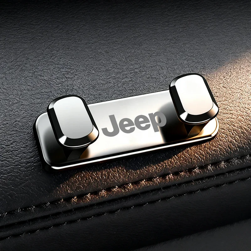 

Metal Car Headrest Hook Seat Back Storage Organizer Car Interior Accessories For Jeep Wrangler Grand Cherokee Compass