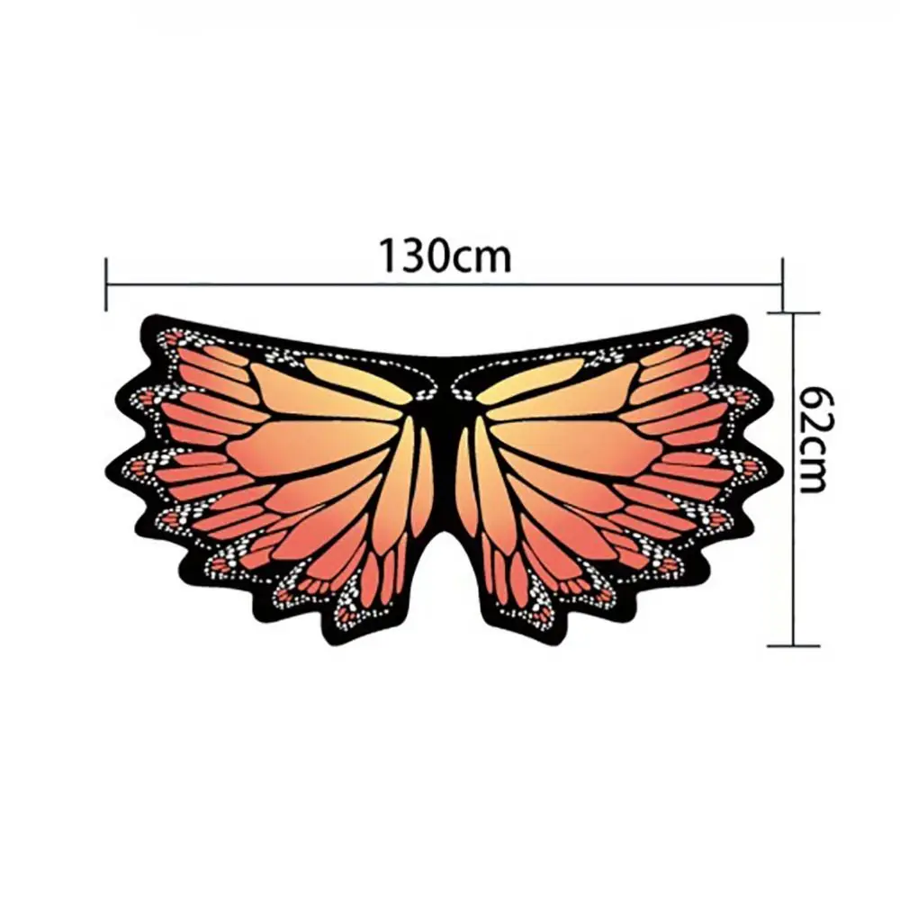 Lindo gasa mariposa capa gradiente disfraz bufandas y envolturas accesorios de fiesta vestir alas de mariposa chal niños