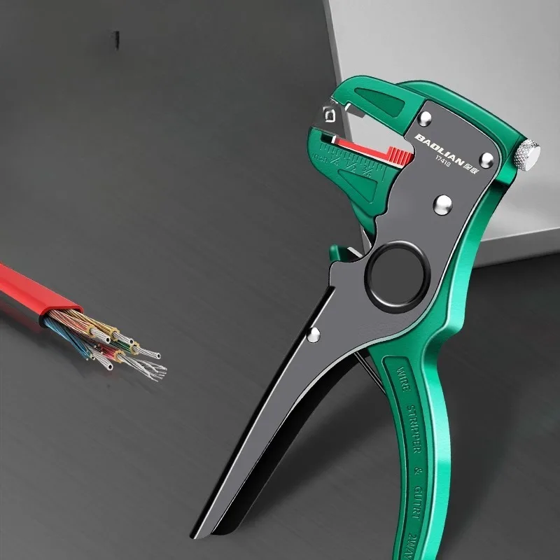 Automatic Wire Stripper Flatwire Cutter Stripping Plier 0.2 to 4mm Range Length Adjustment For Electrician