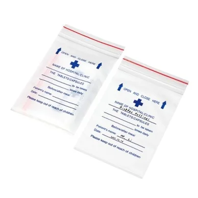 Cheap price customized LDPE plastic pill dispensing bag drugs envelope for patient