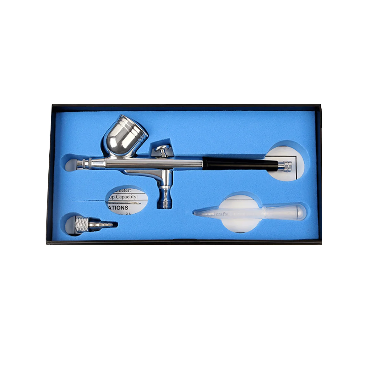 ชุดแปรงพ่นสีคู่ขนาด0.3มม. ชุดแปรงพ่นสีแอร์บรัชไฟฟ้าสำหรับภาพวาดกราฟิกอัตโนมัติ