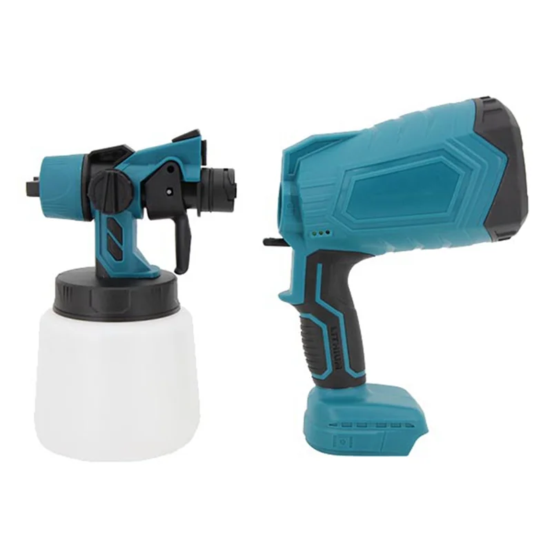 Electric Spray Gun Cordless Paint Sprayer High Power Electric Paint Sprayer for Makitas 18V Battery 1L Charge Display