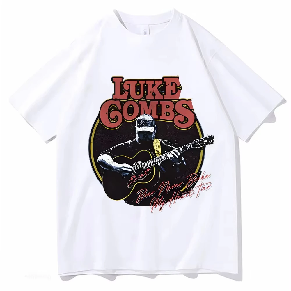 New Singer Luke Combs Print Tshirt Men Women Summer Short Sleeve T-Shirt Cotton Casual Shirts Male Hip Hop High Quality Clothes