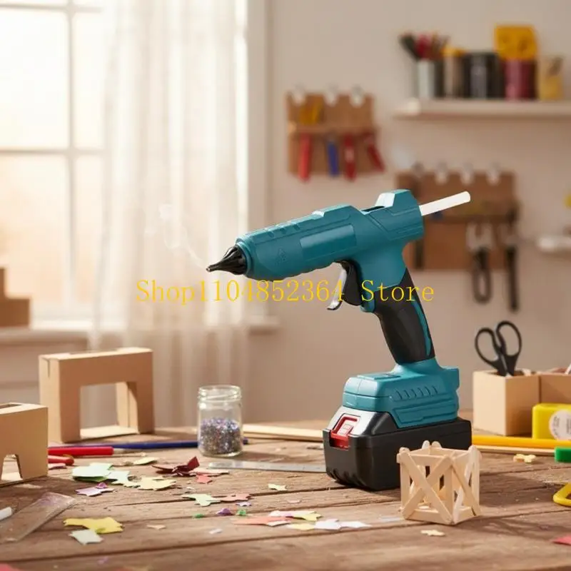 652F Wireless Hot Glues Guns Rapid 3.5 Minutes Warming Up Light Weight Plastic Construction Use 11mm Glues Sticks