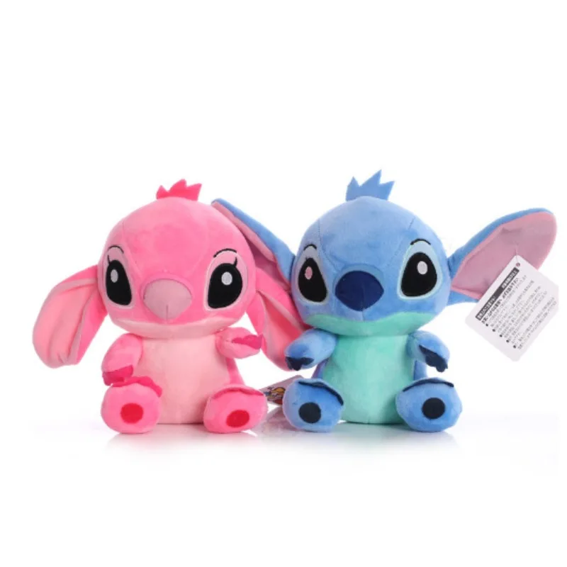 

Disney Toys Lilo & Stitch Anime Action Figures Plush Dolls Kawaii 18CM Angel Stich Plush Stuffed Toys Children Birthday Gifts