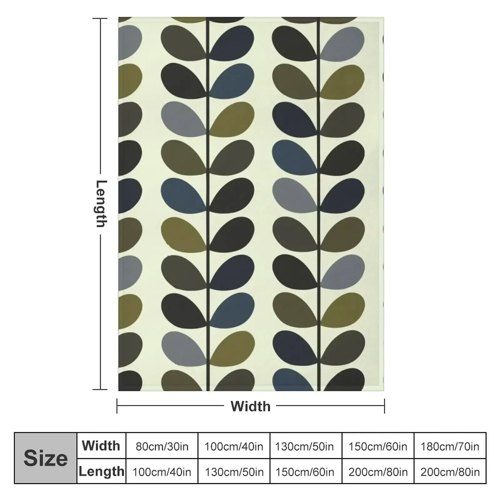 orla kiely,,orla kiely pattern Throw Blanket couch cozy soft plush fuzzy picnic outdoor blanket