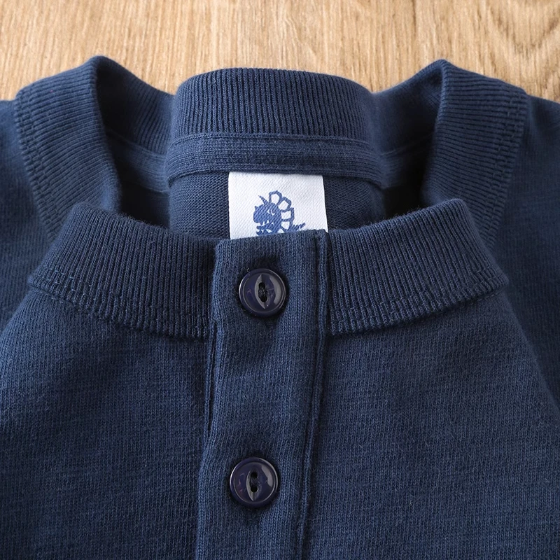Extra Large Size 300 Pou Pure Cotton Henry Collar Long Sve T-irt Men's Japanese Sle Retro Loose Casual Button up Top
