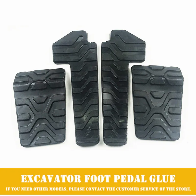 For excavator foot pad rubber walking rest pedal leather rubber sleeve high quality accessories Caterpillar CAT E320 324 B C D