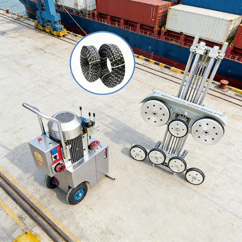 Advanced Hydraulic Wire Saw For Stone Step Production Efficient Diamond Wire Sawing Machine For Staircase Manufacturing