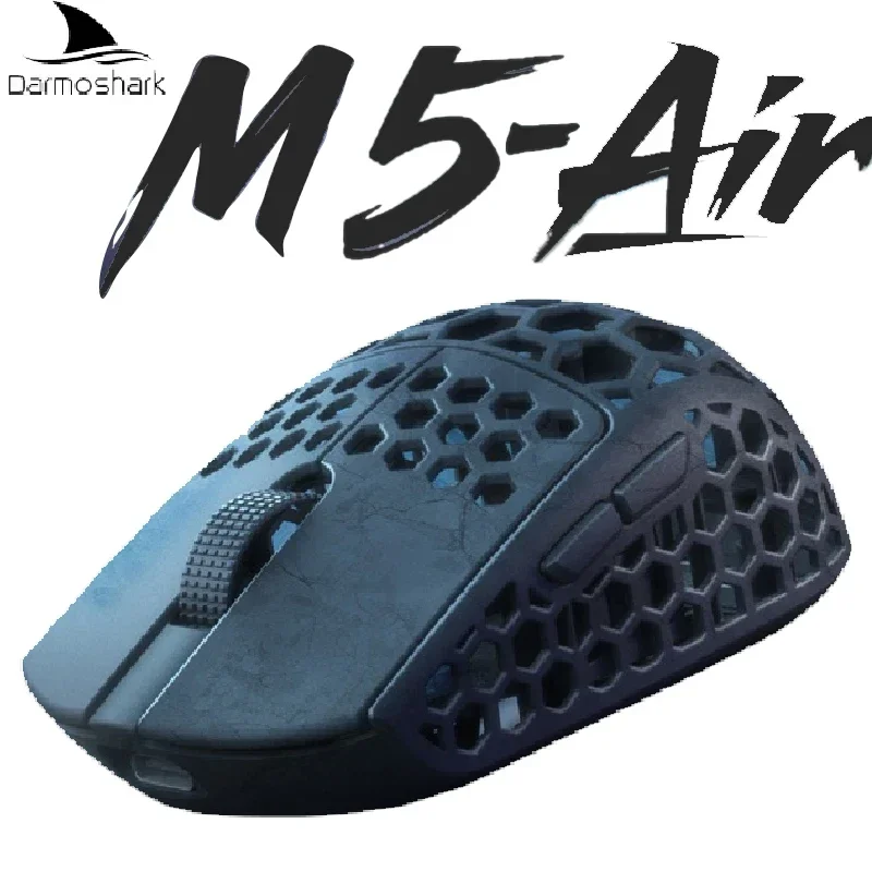 

New Darmoshark M5Air Forged Carbon Fiber Gaming Mouse Wireless 8K Macro Mouse 30KDPI Finger Grip Small Hand Mice 30g Lightweight