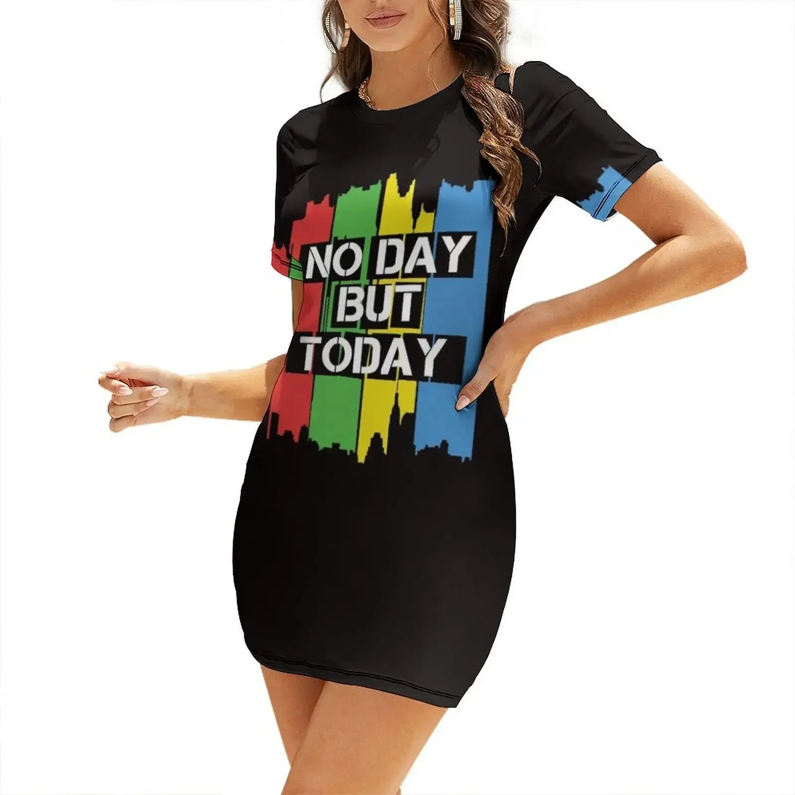 No Day But Today Short-Sleeved Dress Female dress Women's evening dress evening dresses ladies luxury