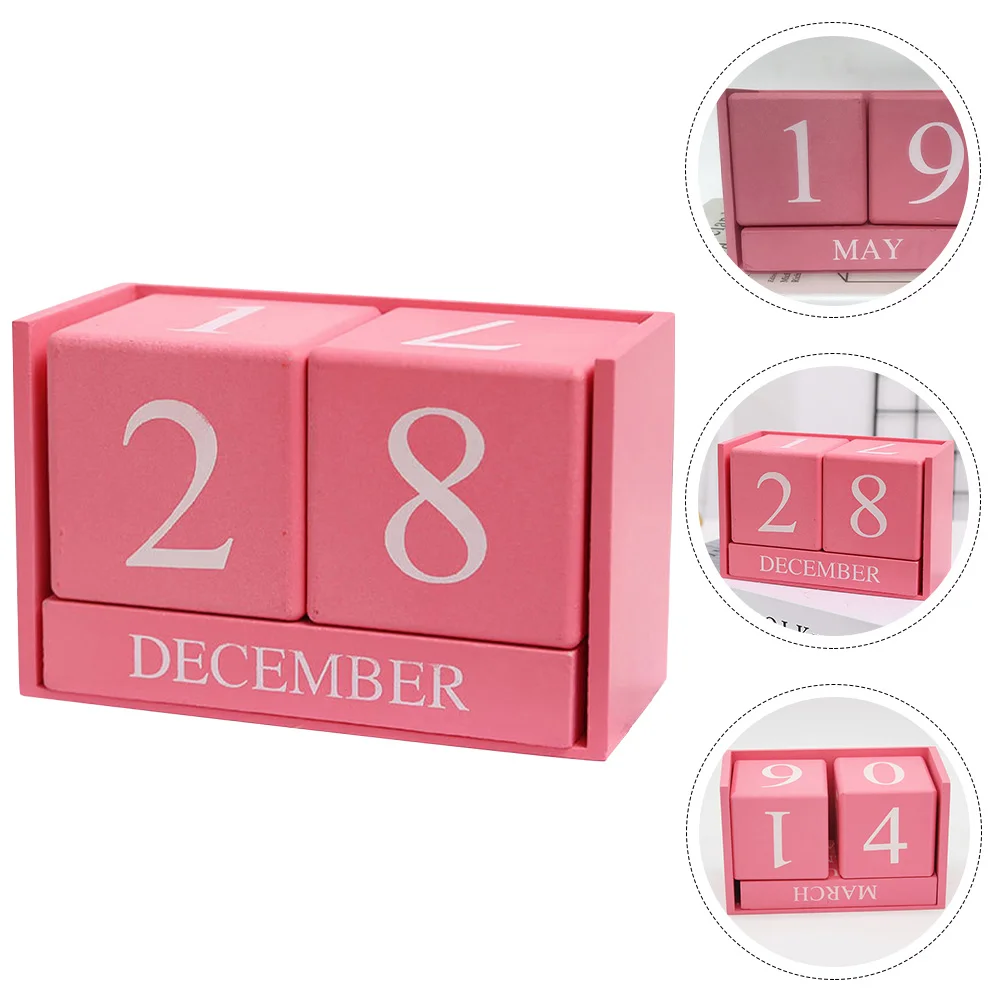 

Wooden Desk Calendar Living Room Decoration Countdown Schedule Home Office Daily