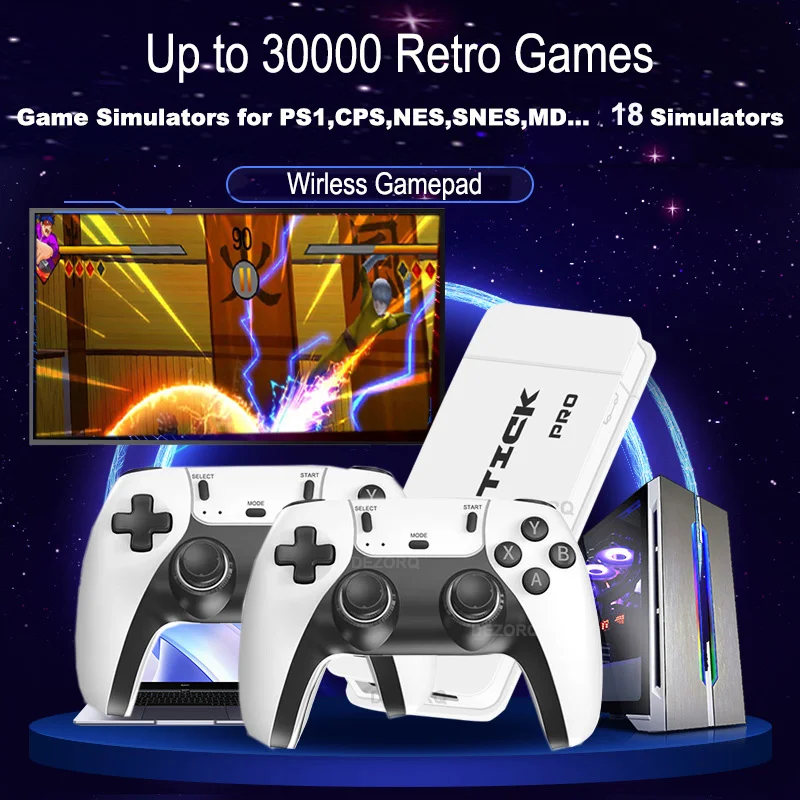 4K HD M15 Retro Video Game Stick Console Handheld Game Player Built In 20000 Games for PS1/GBA/SNES/MAME/Arcade Juegos Consola