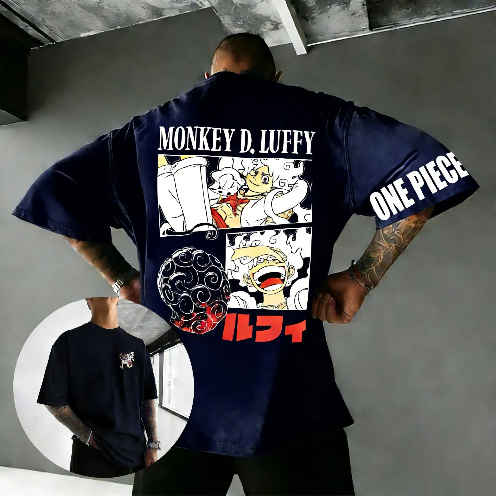 

Цельная футболка с рисунком аниме Monkey D Luffy для мужчин и женщин, лето 2026, футболка большого размера, уличная одежда, топы с короткими рукавами и мультяшным принтом