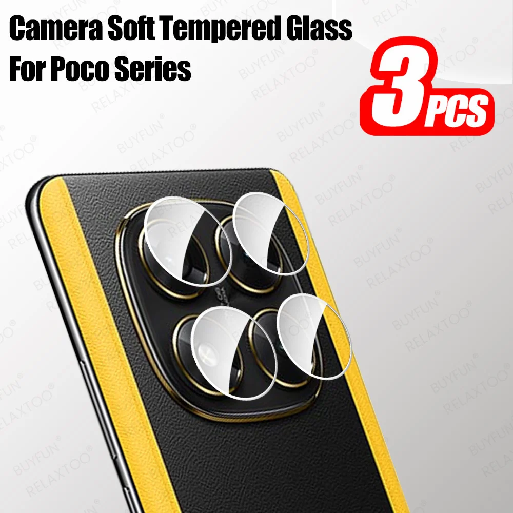 3Pcs Camera Lens Glass For Xiaomi Poco X7 5G HD Clear Camera Protector For PocoX7 Pro Poxo Poko Little X7Pro PocoX7Pro X 7 Cover