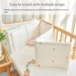 Newborn Crib Bed Circumference Baby Anti-collision Buffer Soft Bag Splicing Bed Extended Anti-drop Bumper Baby room decoration