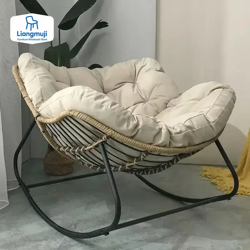 

Ленивый диван-кресло, новое кресло-качалка, диван для отдыха, домашняя гостиная, балкон для взрослых, одноместное двойное сетчатое красное кресло-качалка, мебель