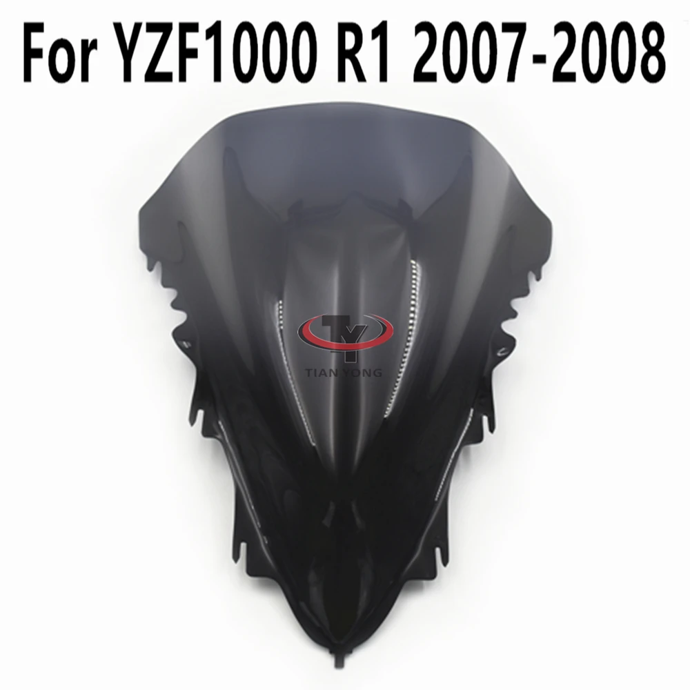 

For Yamaha YZF1000 R1 2007-2008 High Quality Windshield Gradient Wind Deflectore Smoke Black Windscreen Spoiler Motorcycle