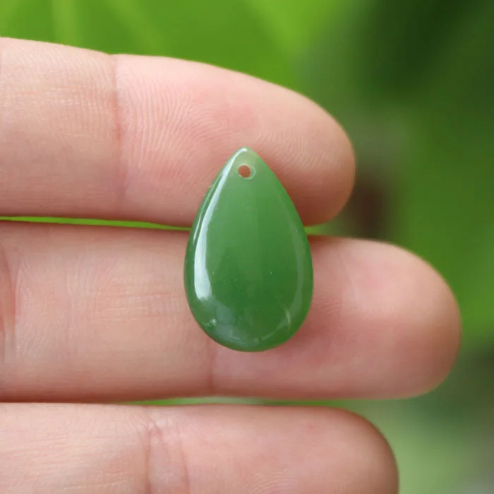 Natural 100% real green hetian jade carve Drop pendant Bless peace necklace jewellery fashion for women men lucky gifts