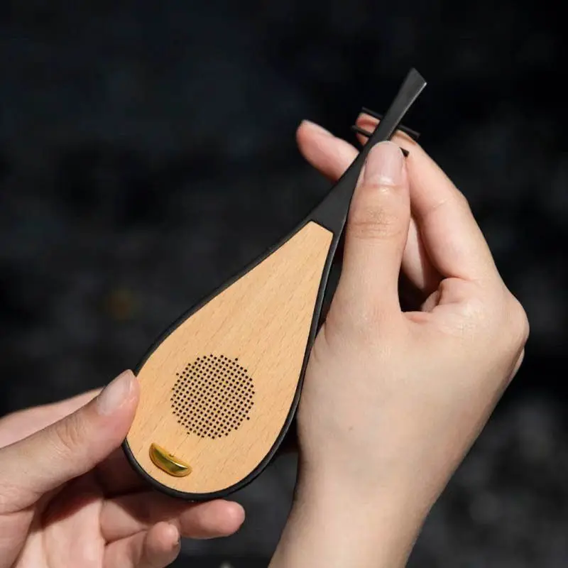 Benxi Zen walnut solid wood music incense insert pipa bluetooth audio merchandise national style gifts home ornaments