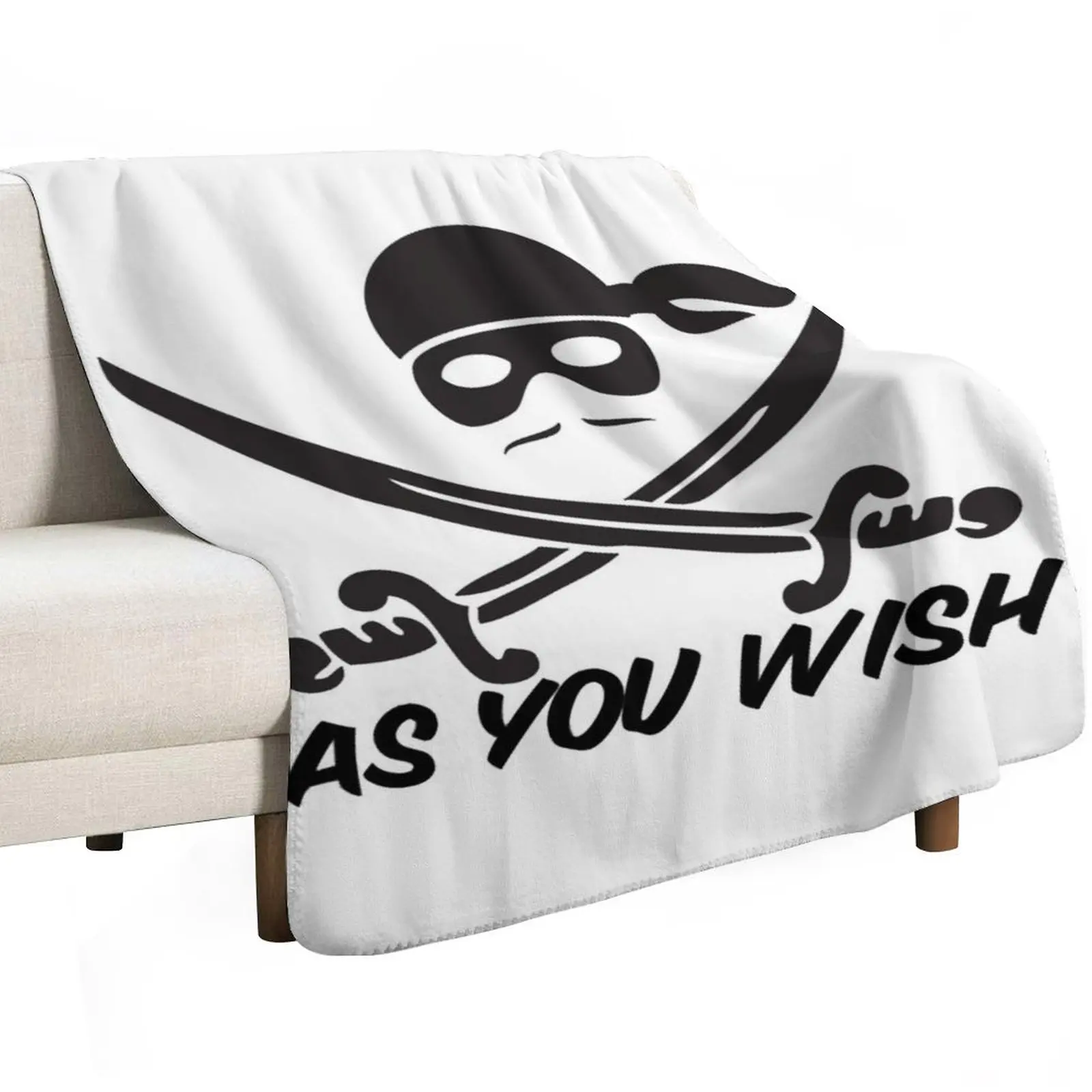Dread Pirate Roberts As you Wish Throw Blanket Sleeping Bag manga Sofas Camping Luxury St Tourist Blankets