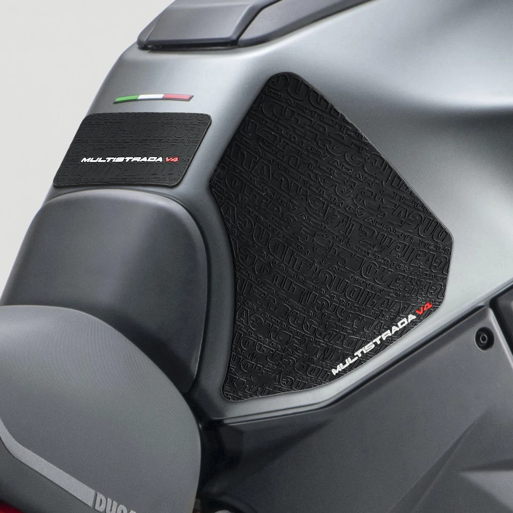 ل DUCATI Multistrada V4 S V4S 2021 جديد دراجة نارية مقاوم للماء عدم الانزلاق الجانب خزان الوقود وسادة ملصقات ملصقات المطاط