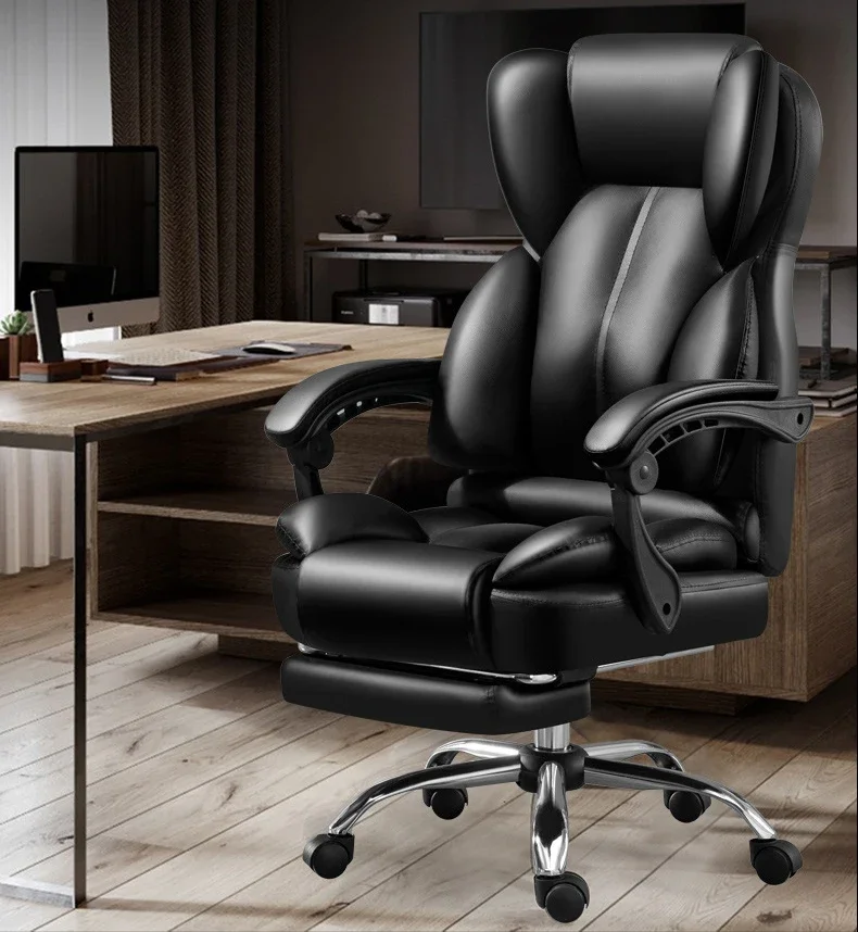 

Furniture High Quality Luxury Boss Leather Ergonomic Swivel Computer Desk Chair Executive Massage Office Chair For Office