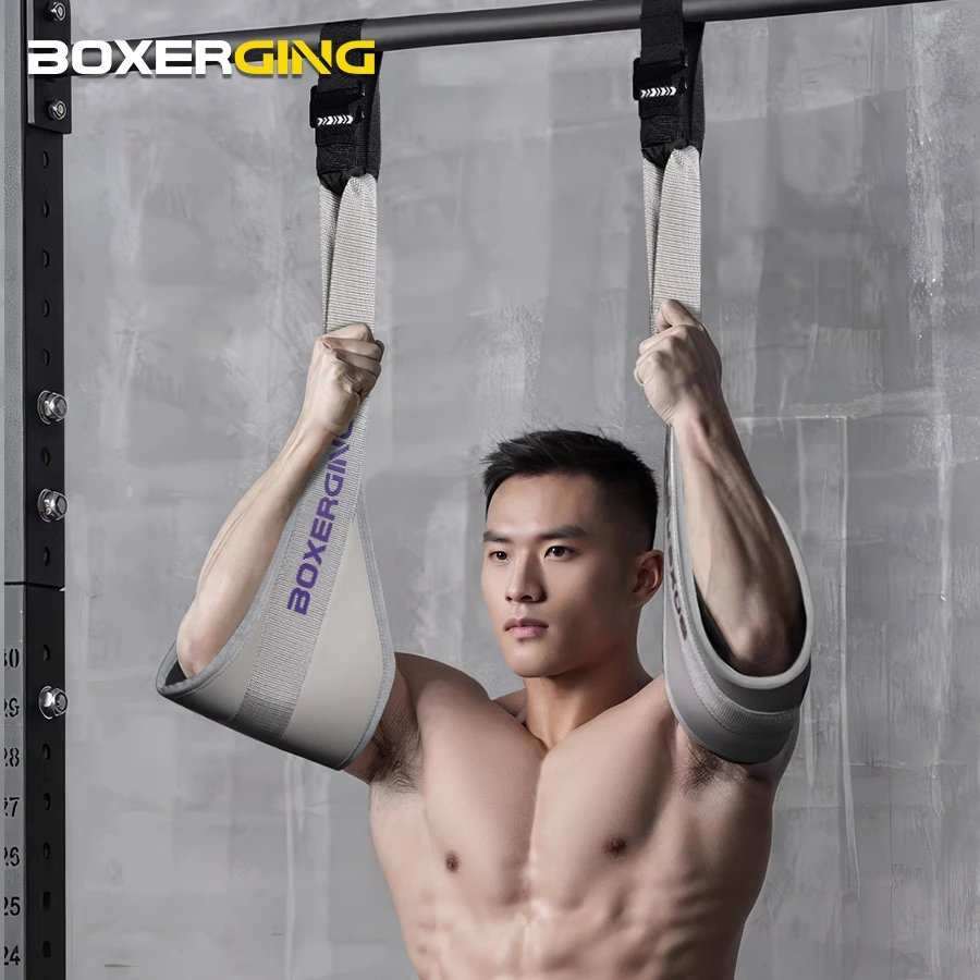 1 paar Fitness Bauch Muskel Gürtel Hängen AB Sling Straps Hängen Pull-Ups Training Horizontale Bar Gym Muskel Training gürtel