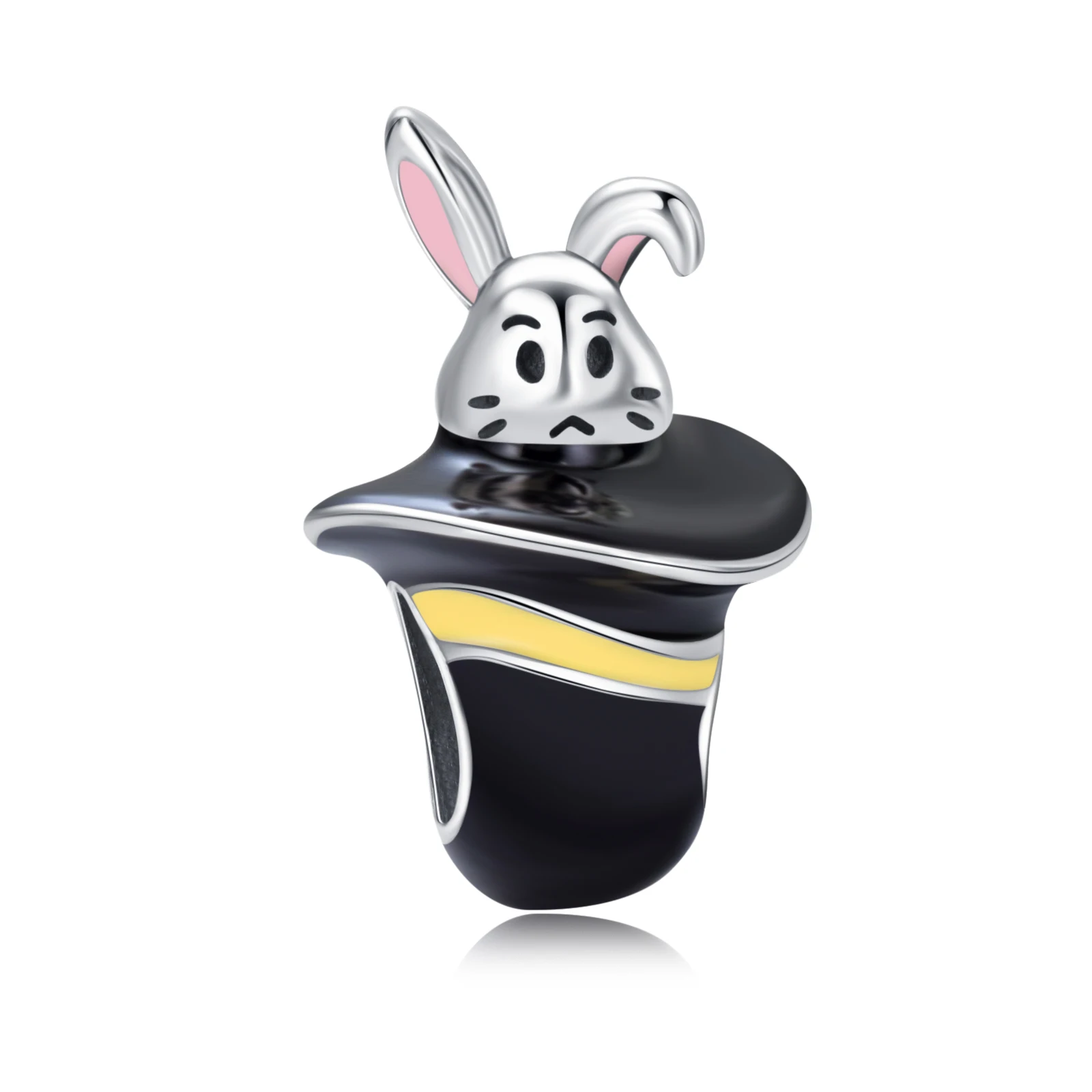 

PANQDIY 925 Sterling Silver Charms Beads Fairy Tale Series Magic Rabbit Exquisite Enamel DIY Jewelry and Accessories for Women